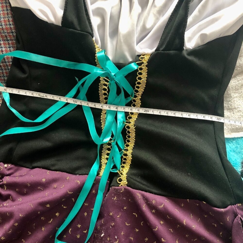 Fortune Teller Gypsy Esmeralda Costume Crystal Ball Dress Girls Medium M 8-10 - Picture 7 of 10
